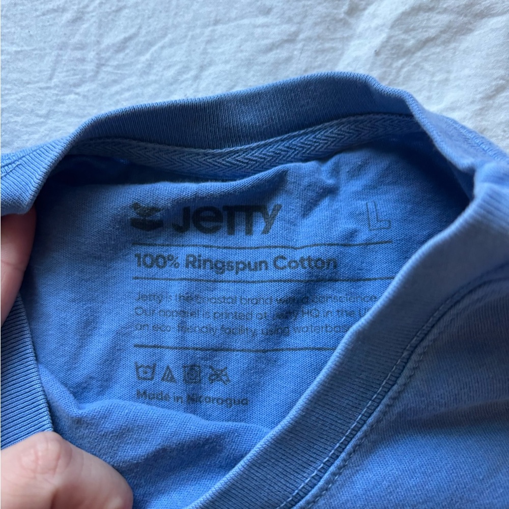 Jetty Blue Cotton T-Shirt